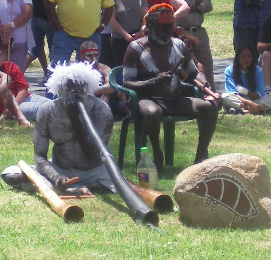 aboriginal musicians at Ngan Derrin